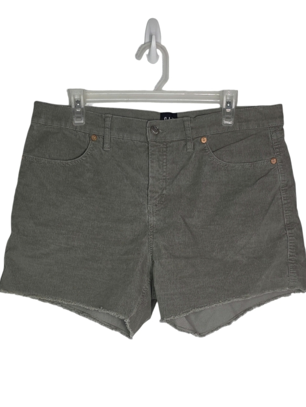GAP Corduroy Raw Hem Shorts